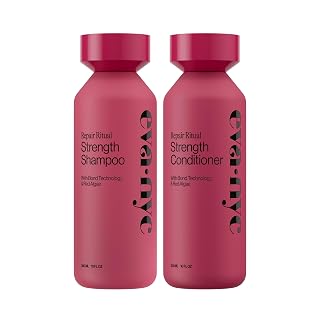 Eva NYC Ritual Repair Shampoo and Conditioner Set - Protect and Strengthen Dry, Damaged Hair with Bond Technology + Red Algae - Reduce Breakage - Orange Zest + Sage Scent - 10 fl oz (Pack of 2) - Amazon product rated Grade B