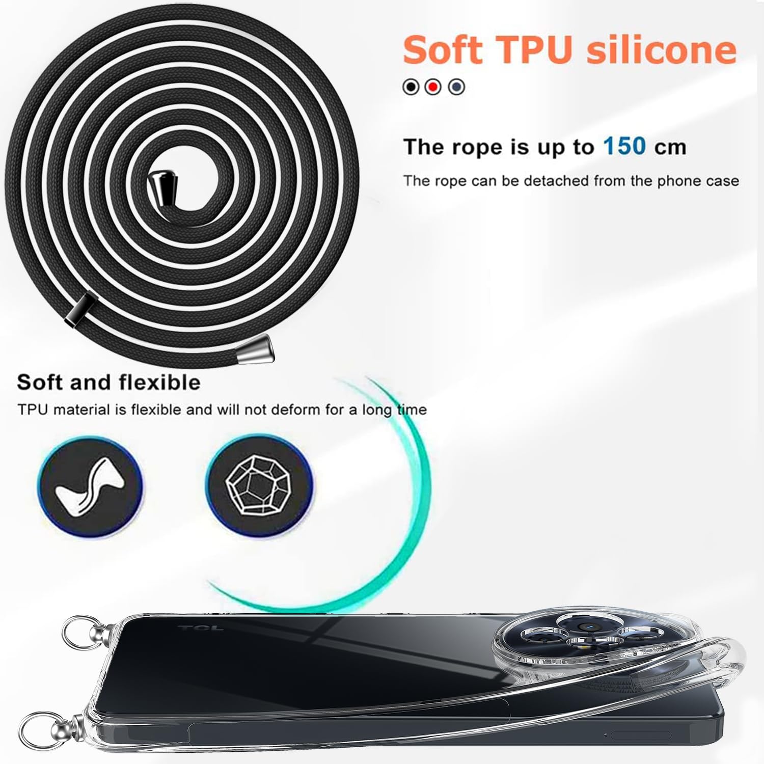 Cover Per Telefono Custodia 3in1 Per Alcatel TCL A3 A509DL 5.5" - Copertura In Vetro Temperato E Fondina Protettiva Custodia 3in1 Per Alcatel Generica - Foto 11