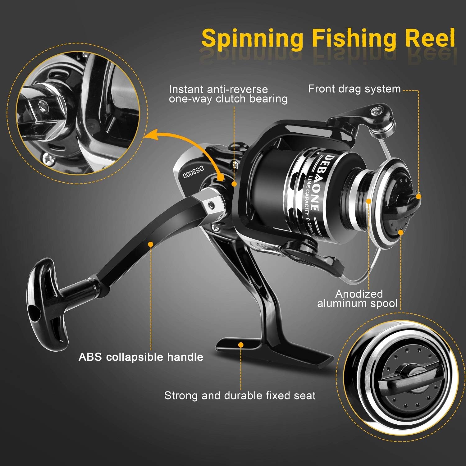 Angelrute Set Komplett,Angelset Angelruten Teleskoprute und Spule Combo Kit mit Angelschnur Angelköder Set und Tragetasche für Salzwasser Süßwasse Fishing