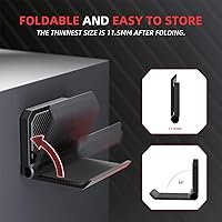 Vista 3 de PlayVital FOLD Controller Holder Wall for ps5 ps4 Xbox Switch 2 Pro Headset, 2 Pack Universal Storage Organizer Gaming Controller Stand Headphone