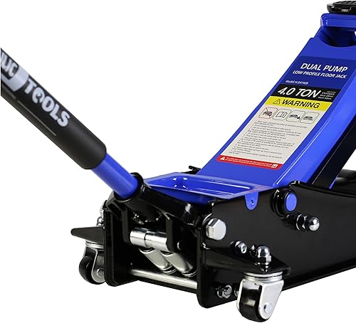 Miniatura 6 de Gato de piso de 4 toneladas, gato hidráulico, gatos de piso de camión de alta elevación, gato hidráulico de perfil bajo para automóvil con bomba de