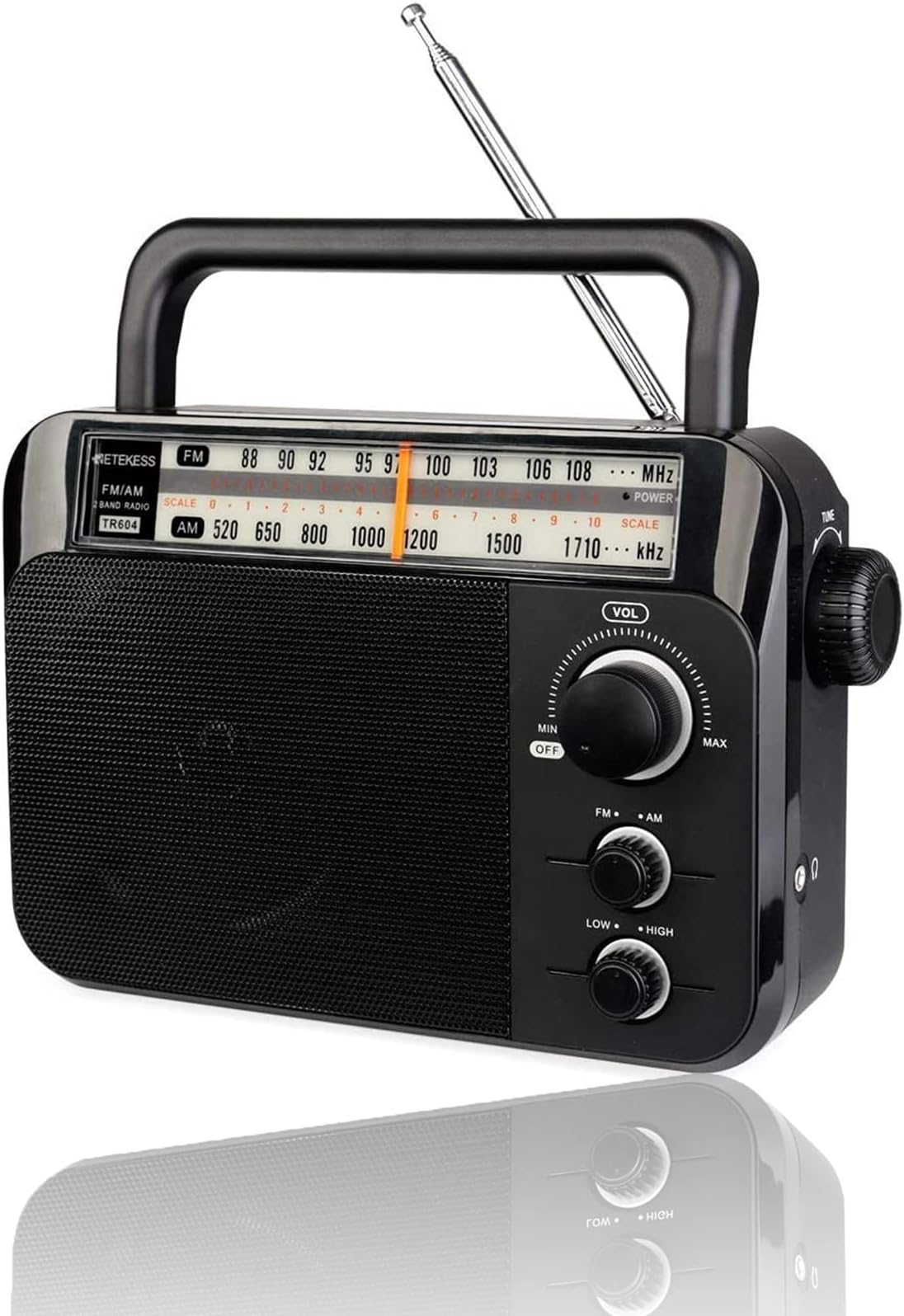 Panasonic Portable AM/FM Radio, Large Dial Scale, use with AC Adaptor ...