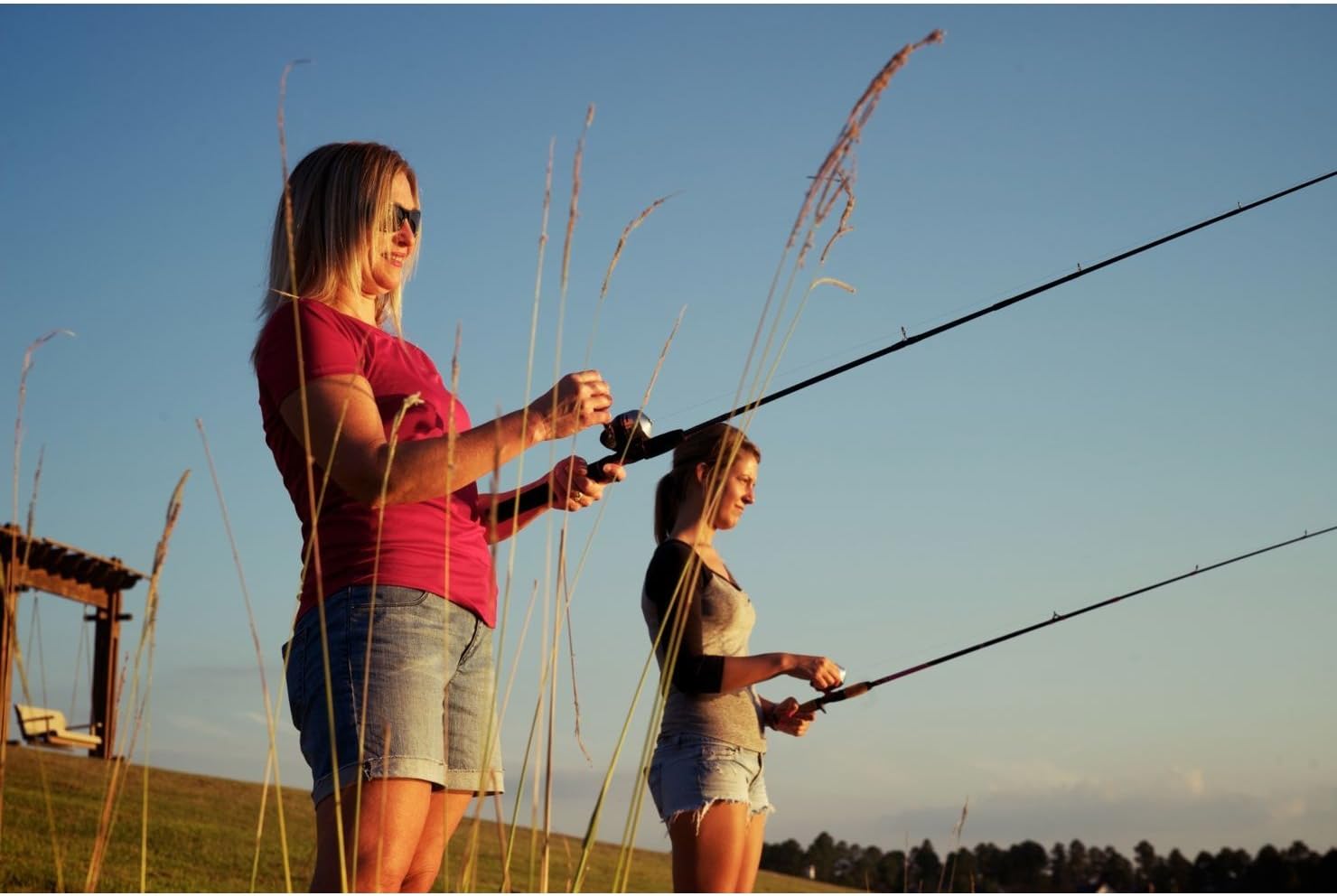 Ugly Stik Complete Ladies Spinning Reel and Fishing Rod Kit, Purple, LUGLYMULTISPCOMPKIT, 5' - Light - 2pc: Sports & Outdoors