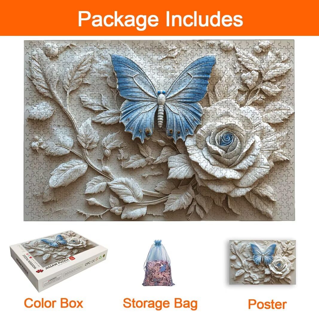 Puzzle Farfalla, Puzzle 5000 Pezzi Adulti per Decor, Regalo Donna -8640