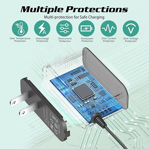 Miniatura 4 de Adaptador de corriente de 5V 2A para teléfono Yealink T54W, T46U, MP54, MP56, T57W, T46S, T48U, T53W Reemplazo de fuente de alimentación para