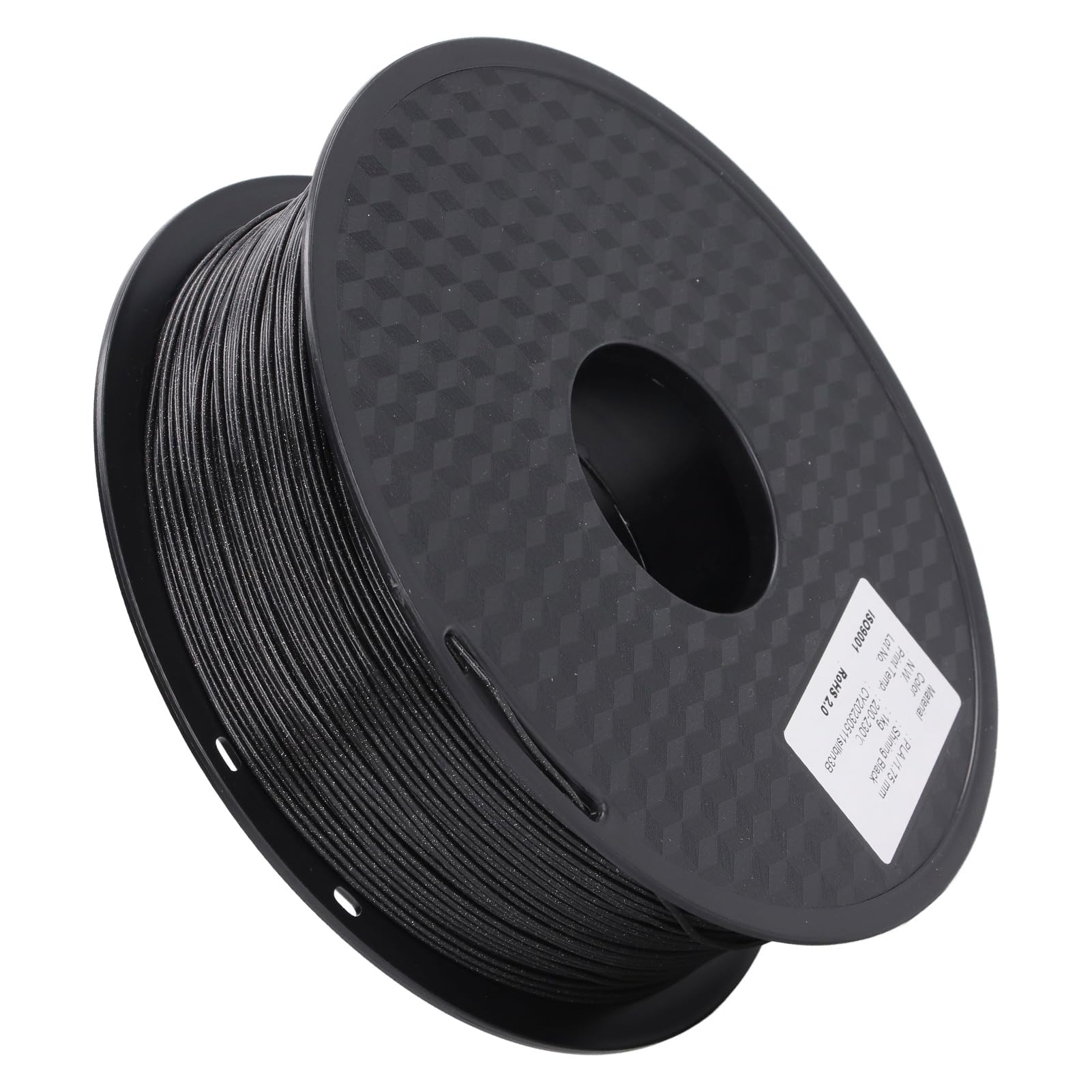 Filament do drukarki 3D PLA materiały eksploatacyjne do druku 3D miękki błyszczący czarny starannie nawinięty 1,75 mm do modelowania DIY Crafting