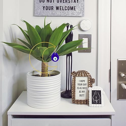 Miniatura 3 de Paquete de 2 enrejados pequeños para plantas en maceta, estacas de soporte de metal dorado para plantas trepadoras de interior, accesorios de