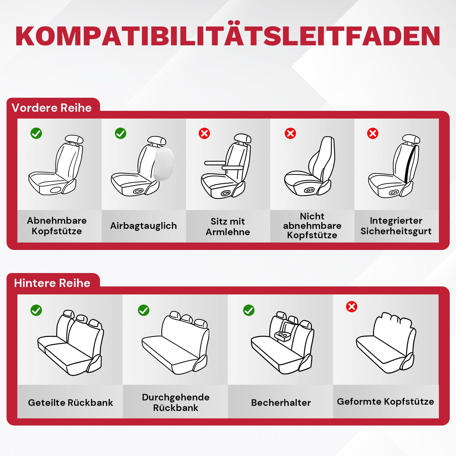 Auto Sitzbezüge für Mercedes-Benz B 200 2005-2026, Schwarz-Blau Leder