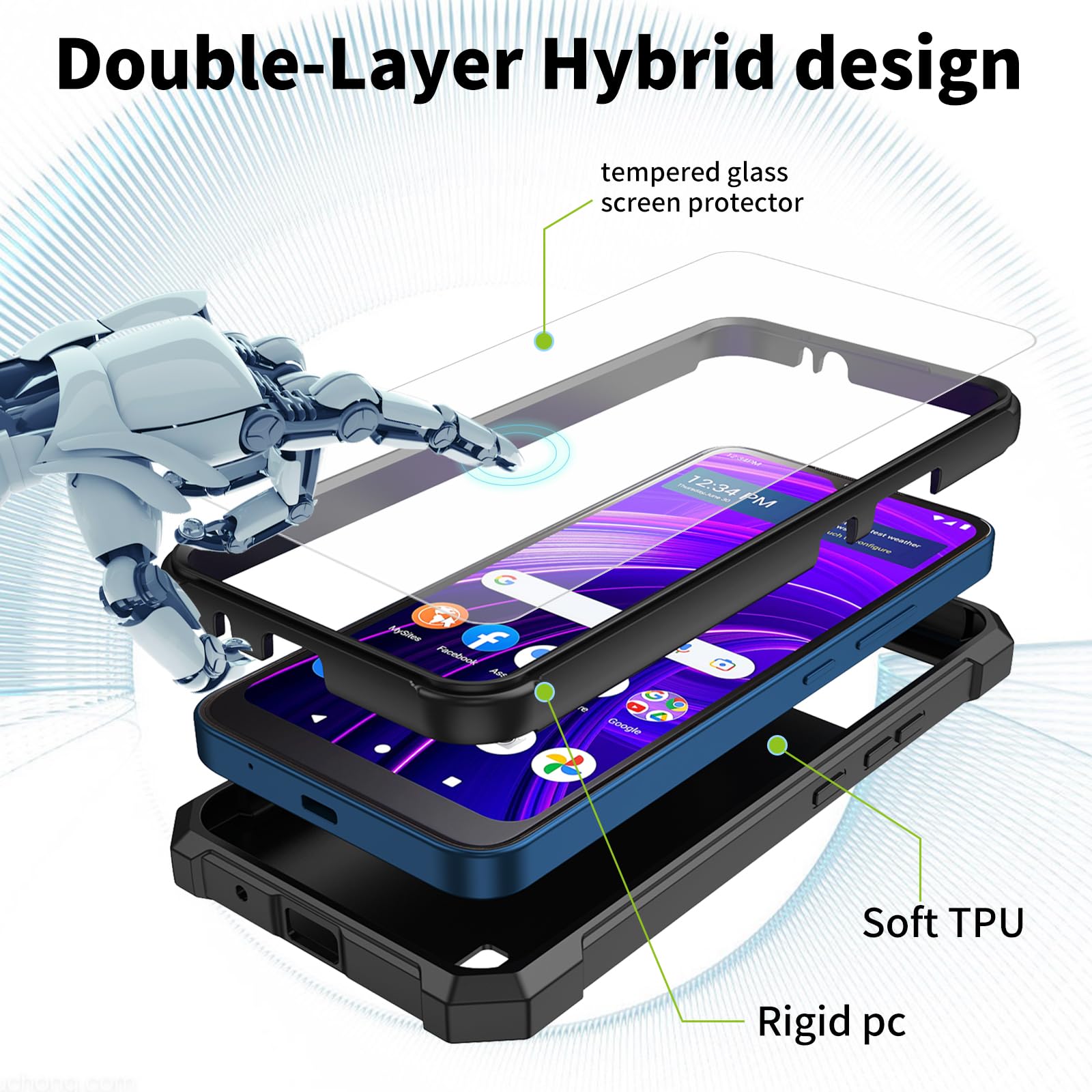 Amazon.com: SDDFRHGH for Blu View Speed 5g Case,for Blu View Speed