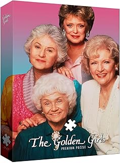 The Golden Girls 1000 Piece Jigsaw Puzzle | Officially Licensed Golden Girls Merchandise | Collectible Puzzle Featuring Blanche, Dorothy, Sophia, and Rose