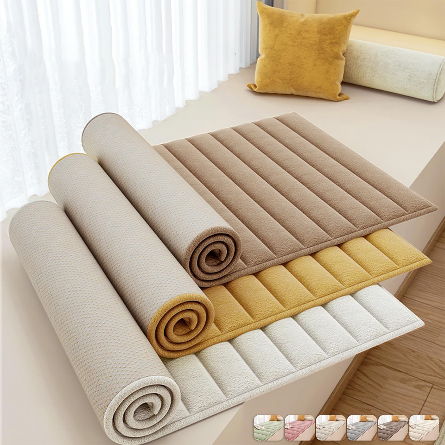 ROIPXM Custom Window Seat Cushions Indoor,0.6