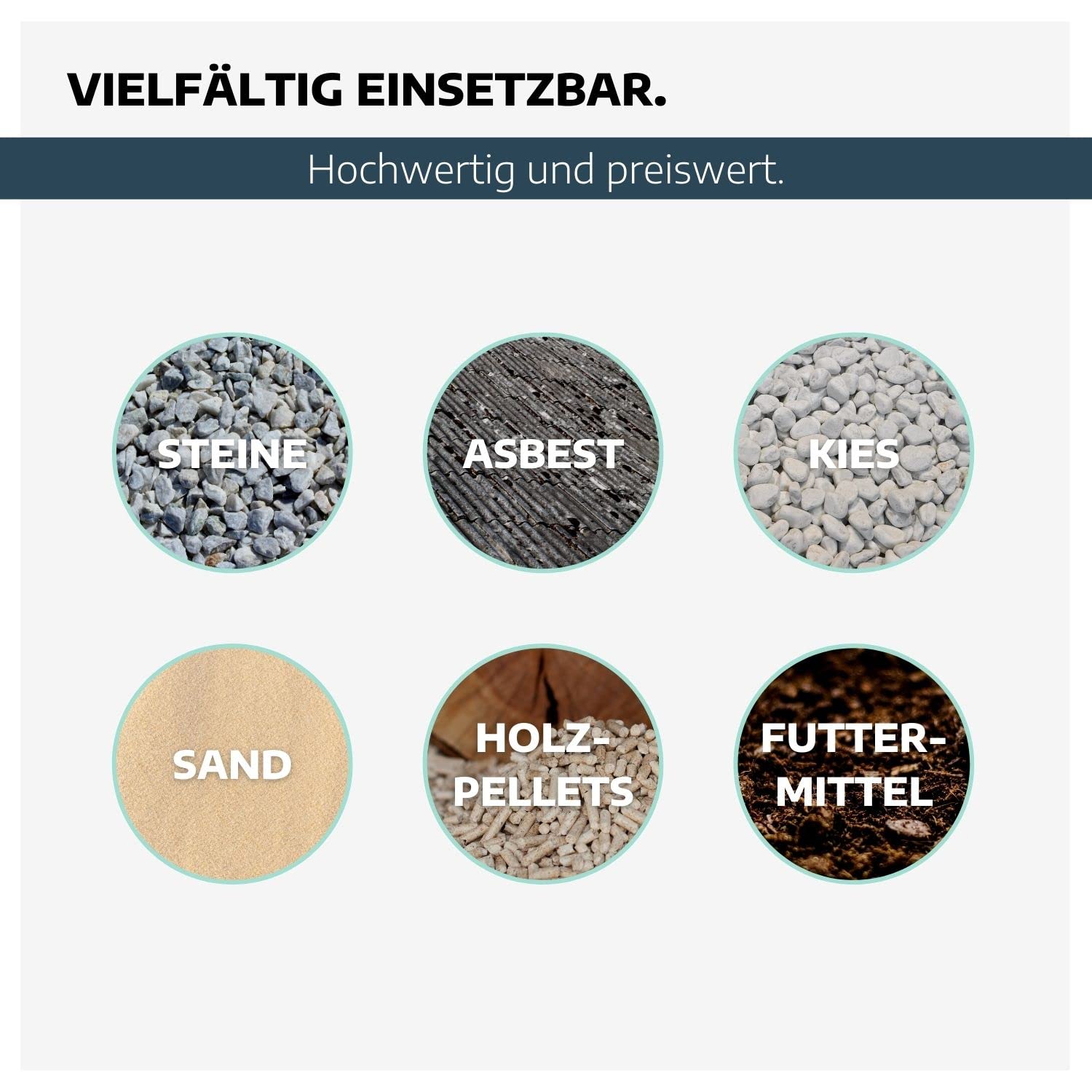 Big Bag Halter 101 x 101 x 140 cm I Einfüllhilfe für Säcke I Metall-Gestell für Asbest I Verschiebbare Aufnahmen & Platzsparender Transport I Baustellen-Zubehör