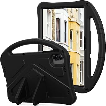 Shockproof Case Compatible with Honor Pad X8a 11.0 inch 2024 Released& for Infinix Xpad 11 Inch X11012024, Kids Case Protective Cover with Hand Strap Kickstand Black