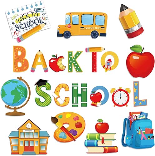 Back to School Bulletin Boards: Creative Ideas, Practical Tips, and Inspiring Examples 8 Whaline 51Pcs Back to School Cutouts Pencil Assorted Designs Bulletin