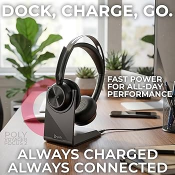 Amazon.com: Plantronics Poly Voyager Focus 2 MS Wireless