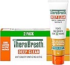 TheraBreath Deep Clean Toothpaste, Kills 99.9%!o(MISSING)f Germs That Cause Bad Breath, Gingivitis & Plaque (1), Gentle Teeth Whitening with Fluoride for Anticavity Protection, Fresh Mint, 4 Oz, 2-Pack