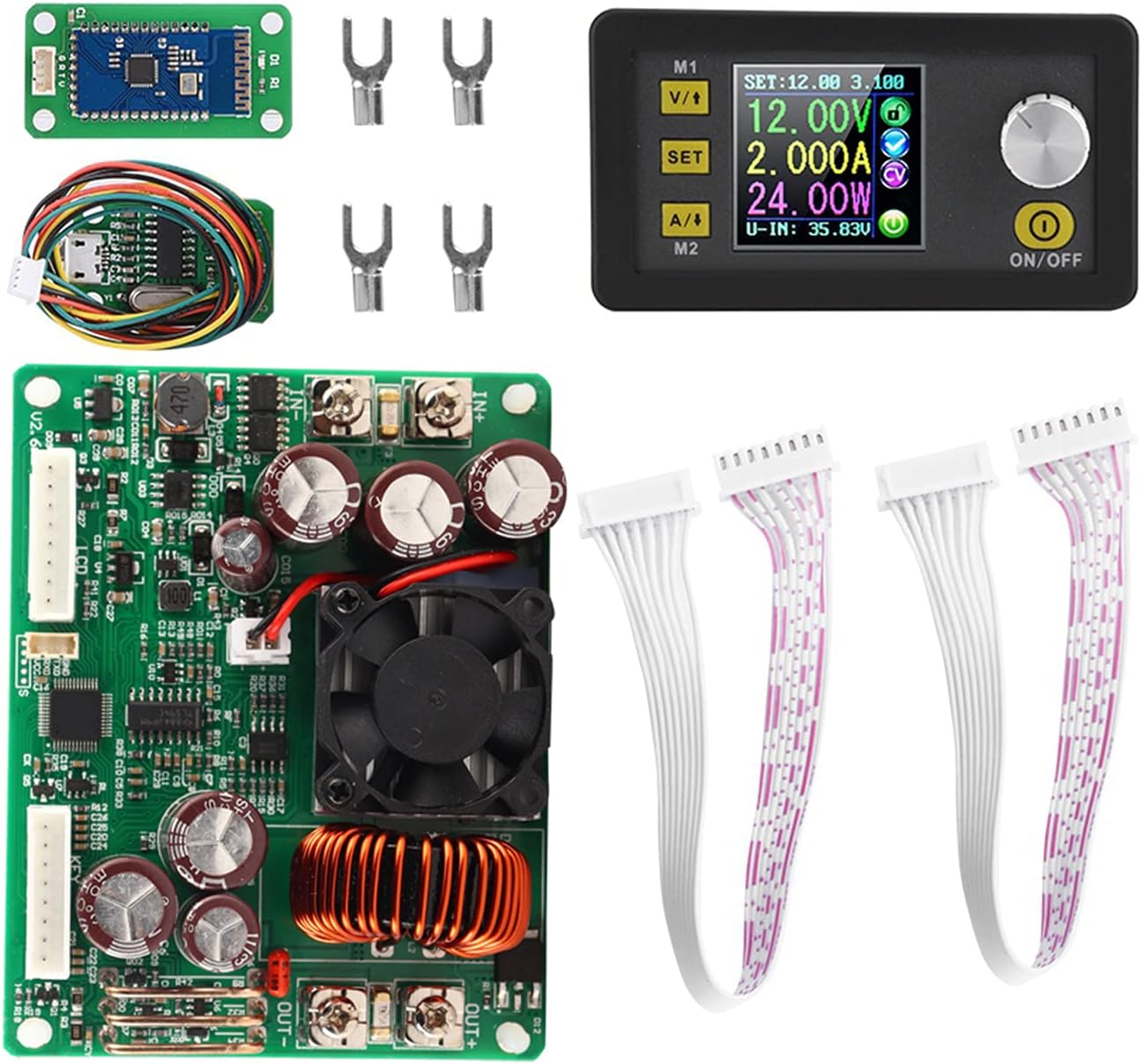 Hilitand DPS5020 Constant Voltage Converter Power Supply Module, Programmable Step Down Module with Color LCD for and Operability (DPS5020-USB-BT)