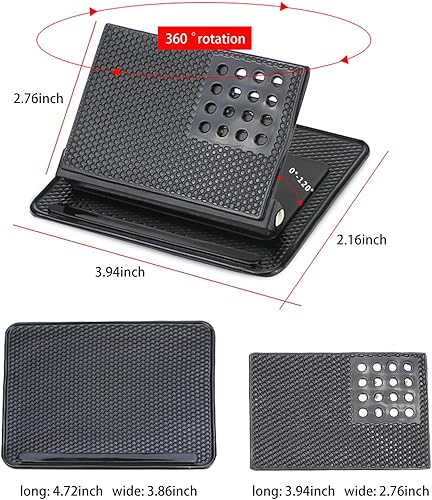 Miniatura 2 de 1 soporte para navegador GPS para automóvil, soporte para teléfono móvil para tablero de instrumentos de automóvil, soporte antideslizante