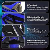 Vista 3 de ZXMOTO Off-Road Helmets, Helmets for Adults Motorcycle, Motocross Helmet DOT, Youth Dirt Bike Helmet, Detachable Helmet with Vents, Motorcycle