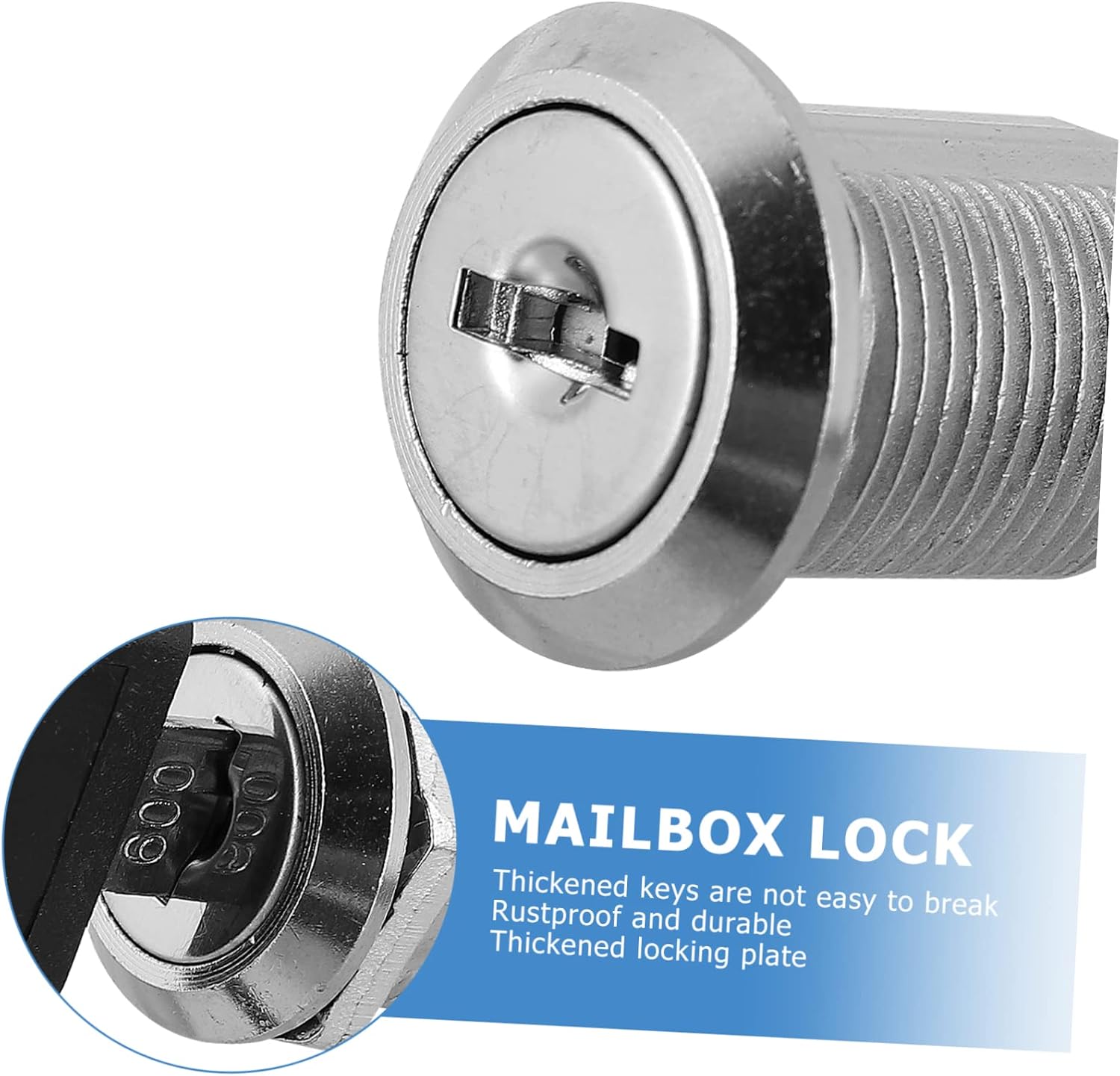 5pcs Mailbox Locks for Cabinets and Lockers Construction Rustproof Security Locks for Letter Boxes and Cupboards Protects Boys and Girls and Personal Items