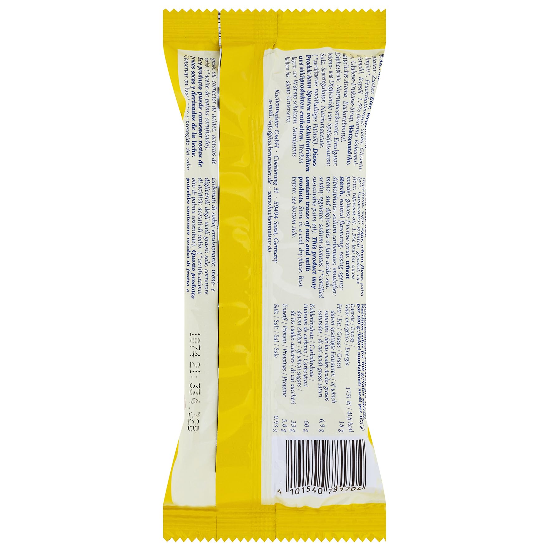 KuchenMeister Marmor Kuchen Scheiben | Snack That 2 x 35g | 32er Vorratspack | Einzeln verpackte | locker gebackene Kuchenmeister in Marmor | Zwei Scheiben je Packung | (insgesamt 2240g)