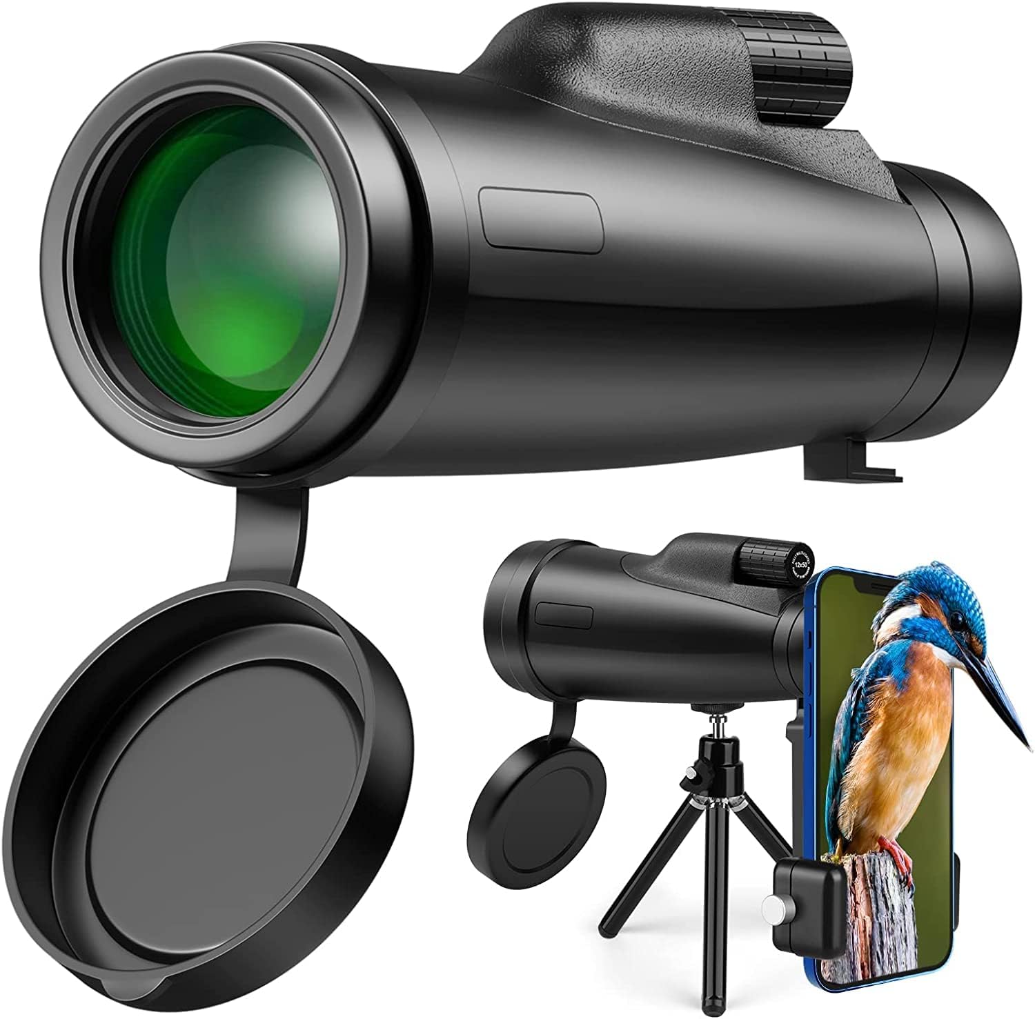 Fernglas 12x50 Für Erwachsene & Kinder – Mit Nachtsicht | Wasserdicht | Großes Okular | Für Vogelbeobachtung & Outdoor