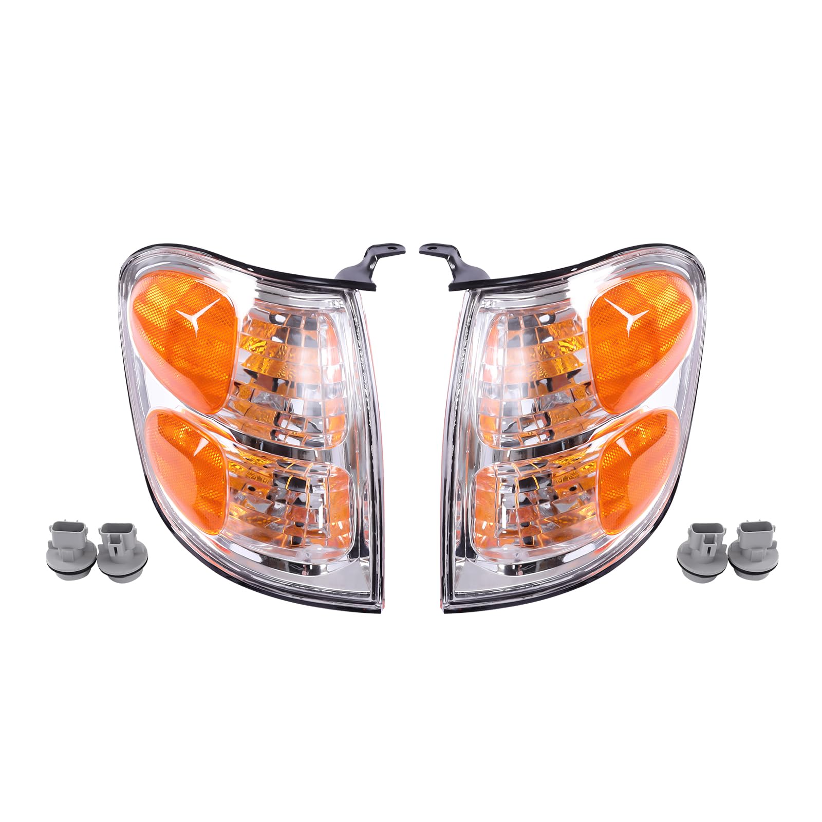 Turn Signal Light, Compatible With 2002 Toyota Tundra Turn Signal Lamps 2001-2004 Toyota Tundra Front Turn Lights, Pair Driver And Passenger Side 2004