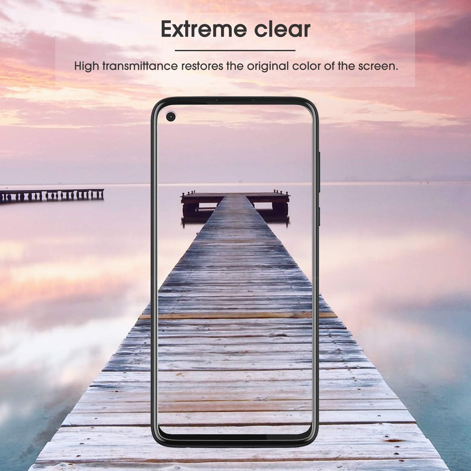 OMOTON [3-Pack] Screen Protector for Motorola Moto G Stylus (6.4 Inch) - Tempered Glass, Bubble Free, Scratch Resistant, Quick Response, 2.5D Round Ege, NOT Full Coverage
