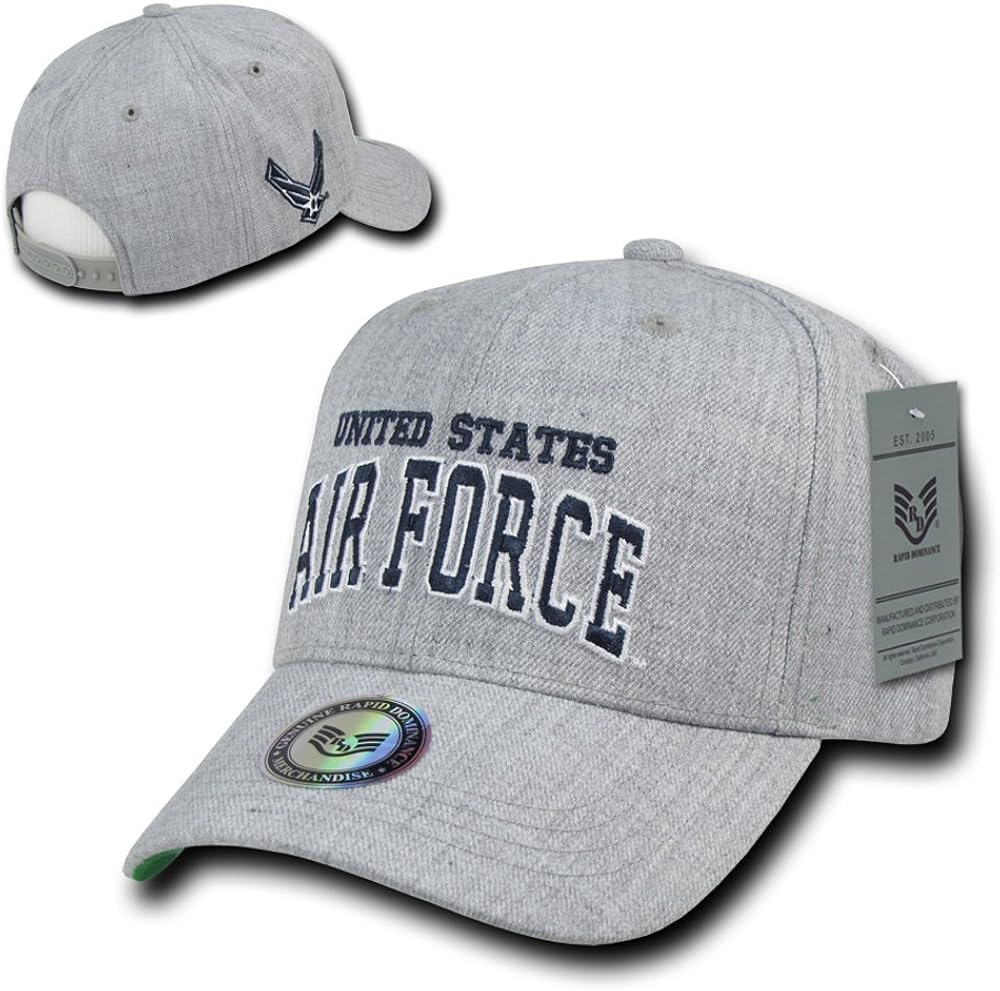 Rapiddominance Air Force Heather Grey Military Cap : Clothing, Shoes & Jewelry