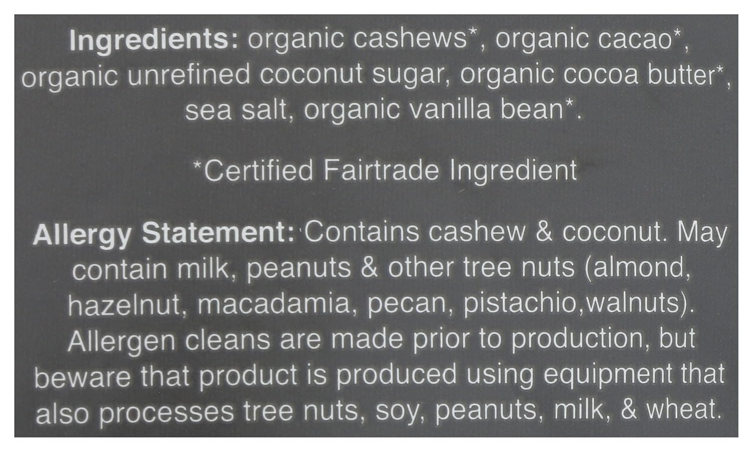 HU Organic Cashews + Vanilla Bean Dark Chocolate Covered Hunks, Vegan, Paleo, 4 Ounces (Pack Of 6)