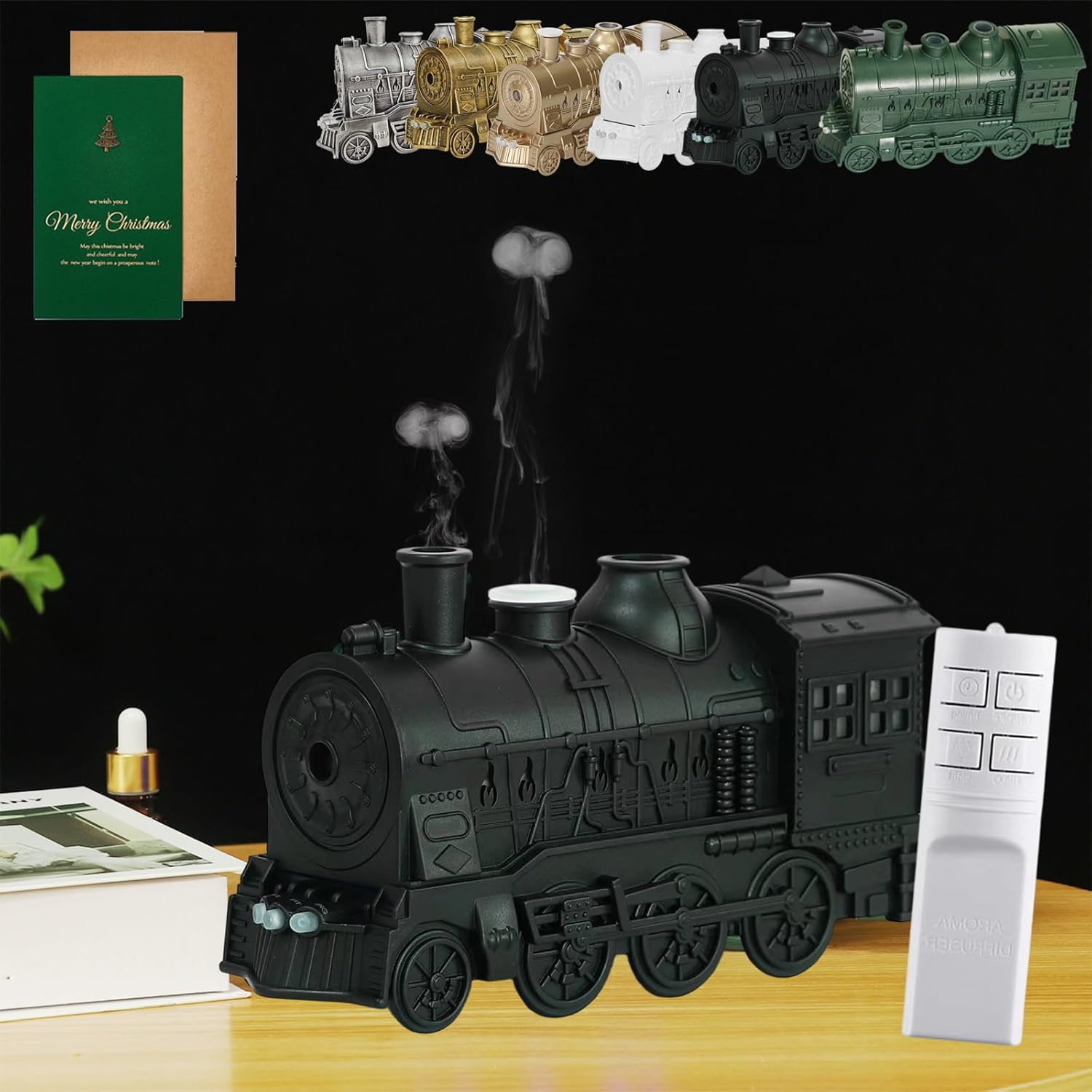 Amazon.com: Essential Oil Train Diffuser, Vintage Steam Train ...