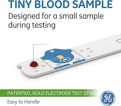 GE100 Blood Glucose Test Strips - 50ct