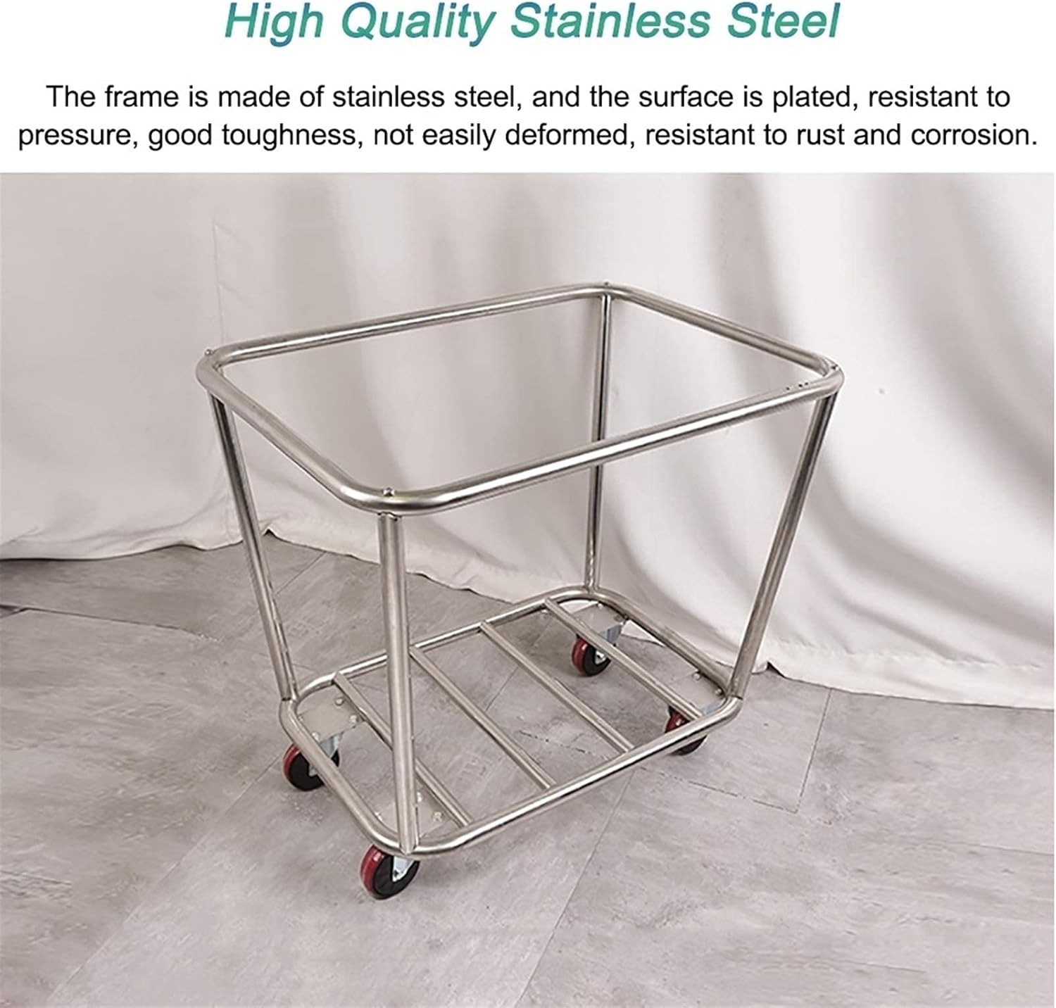 Home Houseware Cleaning Hamper Trolley - Professional Rolling Laundry Sorter Cart with Heavy Duty Wheels for Dirty Clothes Storage Baskets(10 Tube)