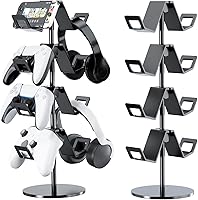 Vista 1 de Controller Holder 4 Tier,Headphone Stand - Adjustable Headset Holder for Xbox PS5 PS4 Switch Pro - Gaming Storage for Universal Game