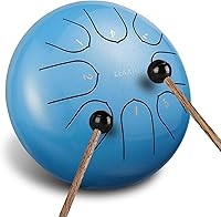 Vista 17 de Tambor de Lengua de Acero de 13 Pulgadas 15 Notas, LEKATO Tambor de Acero Clave C Principiante/Profesional Zen Tambor de Percusión para Meditación