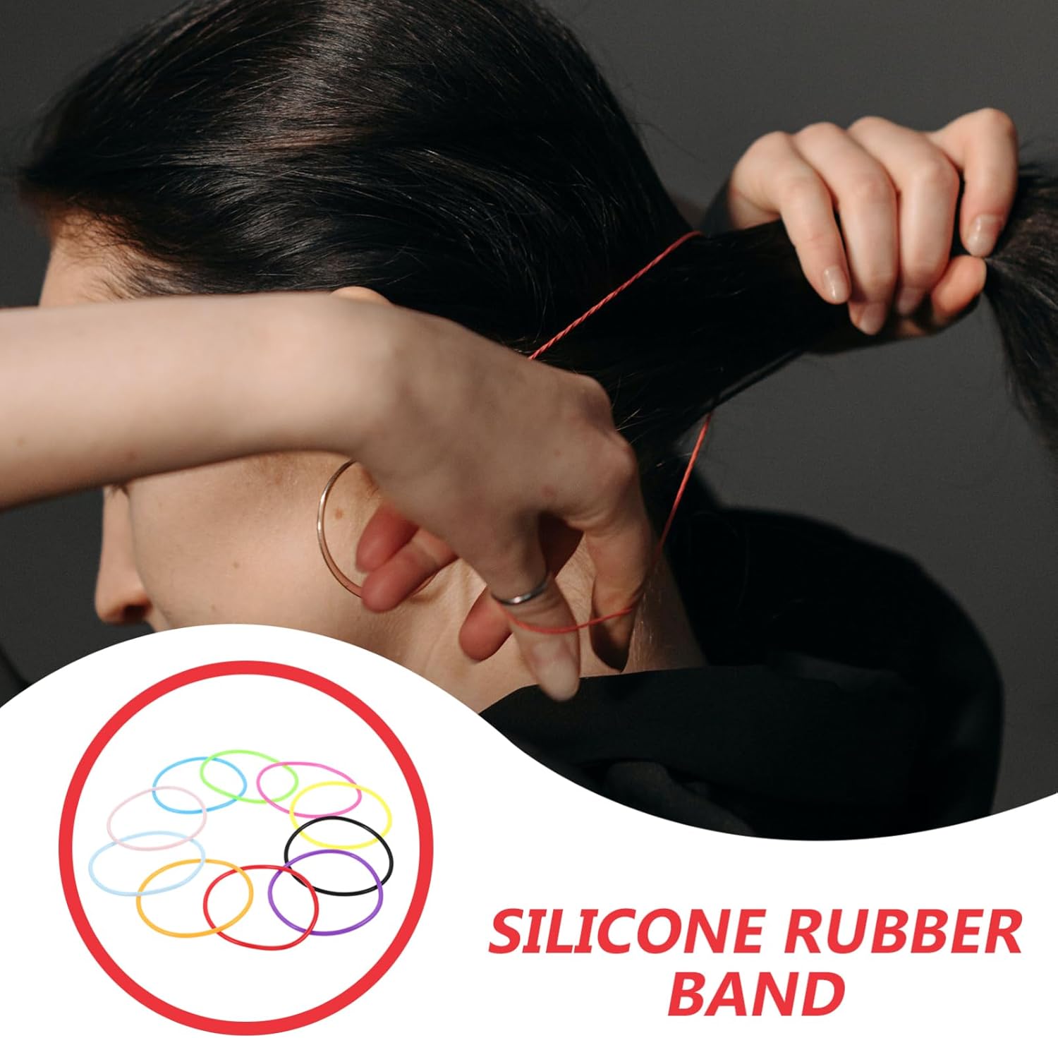 Silicone Bracelets for Women Retro Jelly Hair Ties Lightweight Wristbands Vibrant Colors for Themed