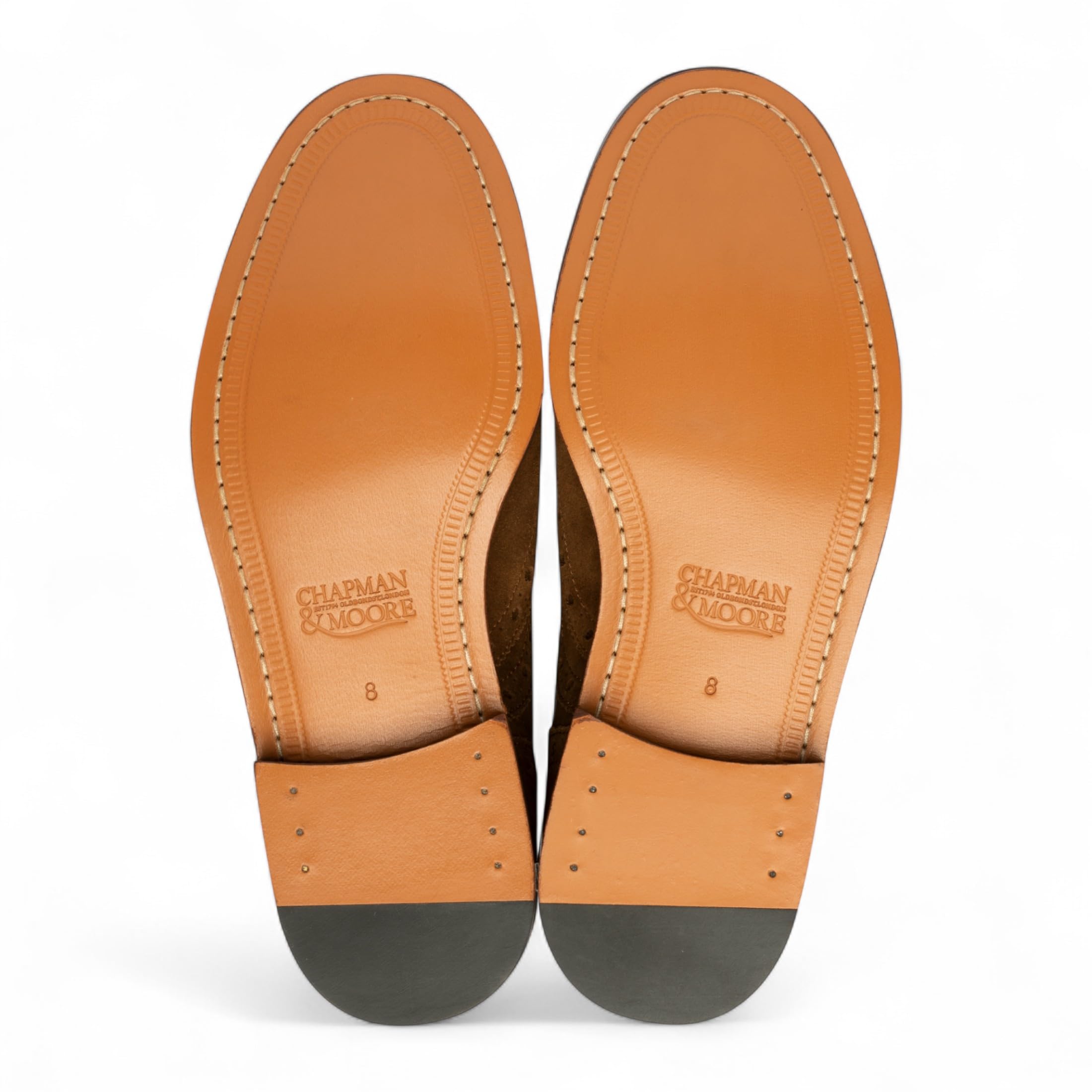 Chapman & Moore - Scarpe da uomo in pelle, con punta a ala, stile Oxford, formale