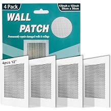 4Pcs 12 Inch Drywall Patch, Wall Repair Patches Wall Hole Repair Patch