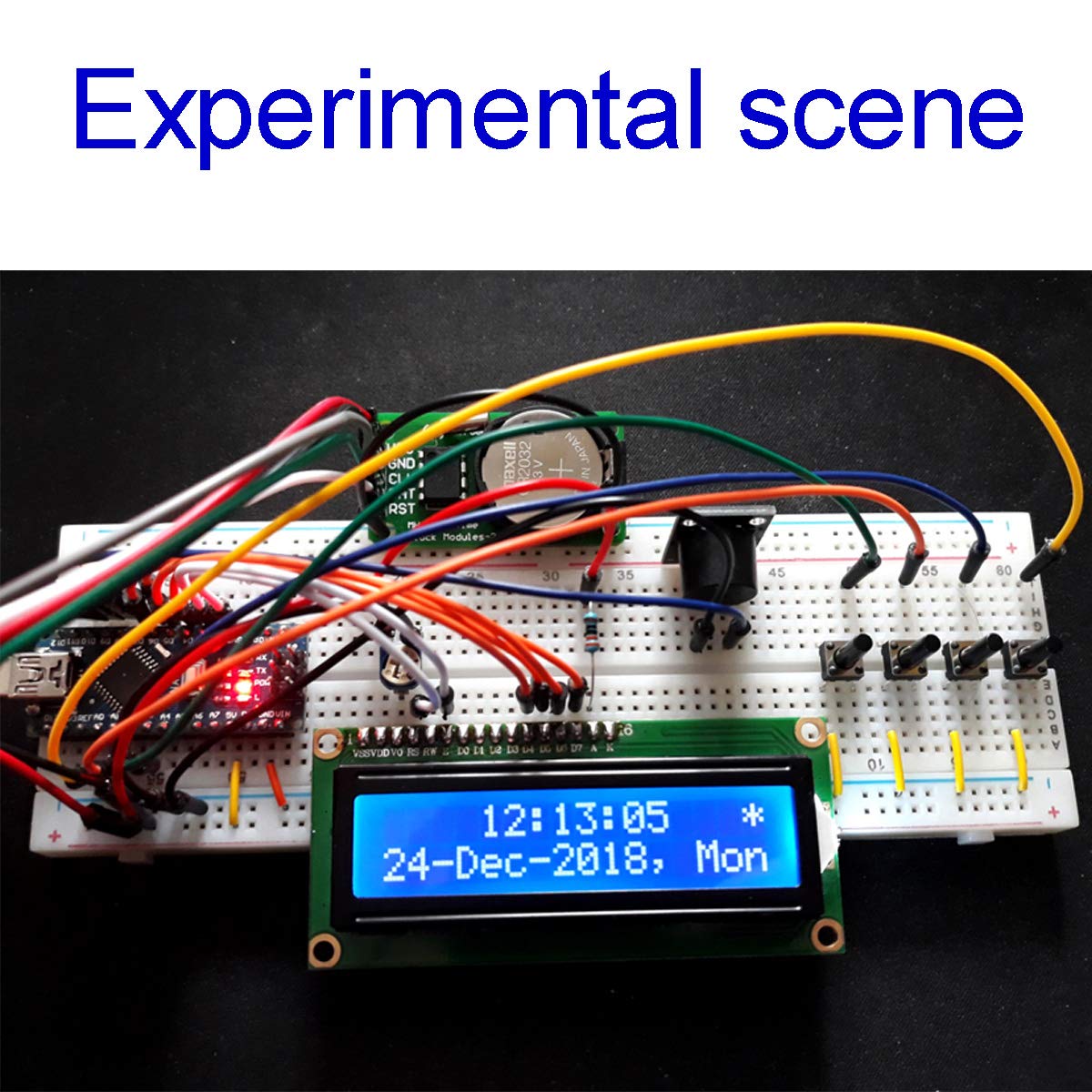 5 piezas DS1302 Módulo de reloj en tiempo real Desarrollo de alta precisión Verde con cable Dupont macho y hembra para Arduino AVR ARM
