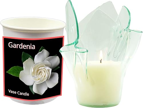 Vista 15 de Gardenia Vase Candle - Gardenia Flowers. (Refill Candle)