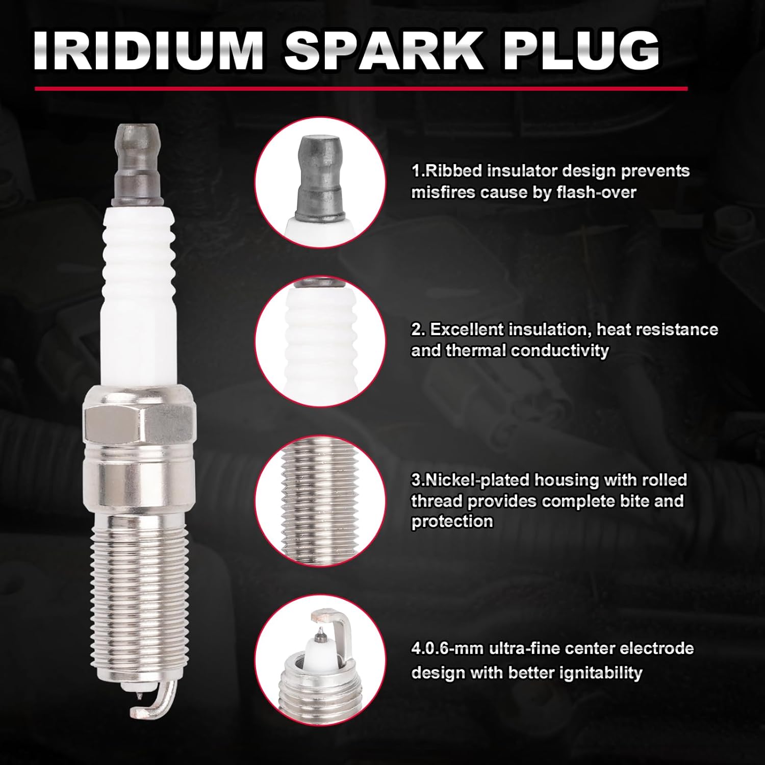 UF648 Set of 6 Ignition Coil Packs & Spark Plugs Compatible with Dodge Avenger Challenger Charger Journey Chrysler 200 300 Ram 1500 C/V ProMaster 1500 2500 3500 Volkswagen 3.6L Replace# C1791