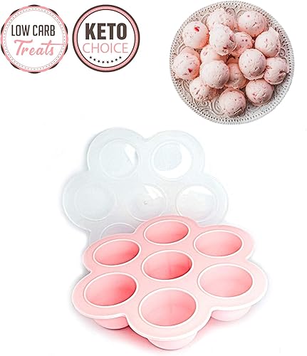 Miniatura 6 de Moldes de postre de bomba de grasa Keto y bandeja de recetas con golosinas bajas en carbohidratos y altas en grasa fáciles y simples