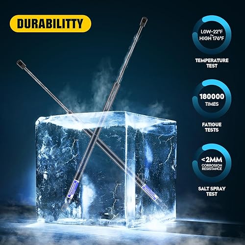 Miniatura 5 de Soporte de elevador trasero para portón elevador, amortiguadores de gas para Hyundai Santa Fe 6109, SG367014, 8177126011, paquete de 2