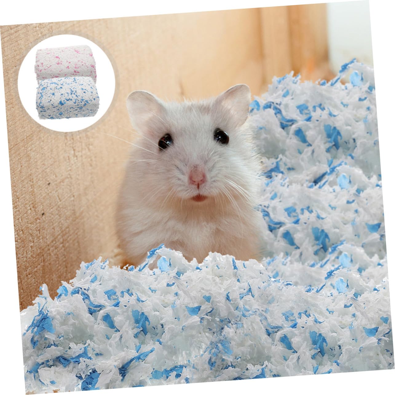 Lettiera in Carta a Bassa Polvere per Criceti 2 Borse | Cincillà e Gabbie di Piccoli Animali, Superficie Delicata, Confezione da 2 Sacchetti