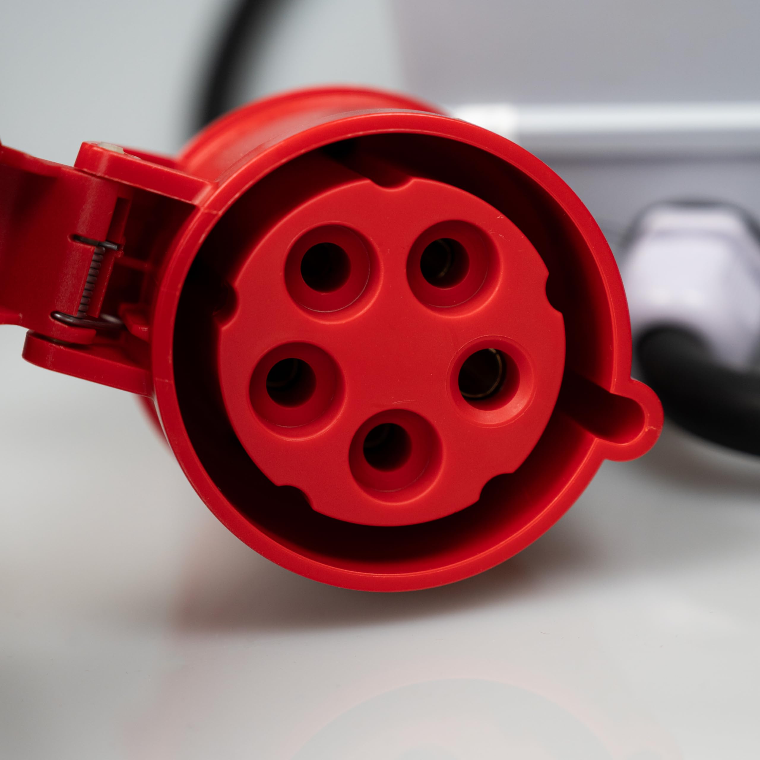 NAKA 32A MID geeicht - Mobiler Digital Stromzähler Zwischenstecker Box 1m 400V / 32A CEE-Stecker Und Kupplung 1m
