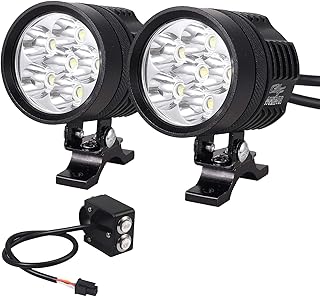 Motorrad Scheinwerfer Vorne 2PCS 36W Super Hell LED Scheinwerfer 7/8" 22mm LED Nebelscheinwerfer 3500LM IP65 Wasserdicht F...