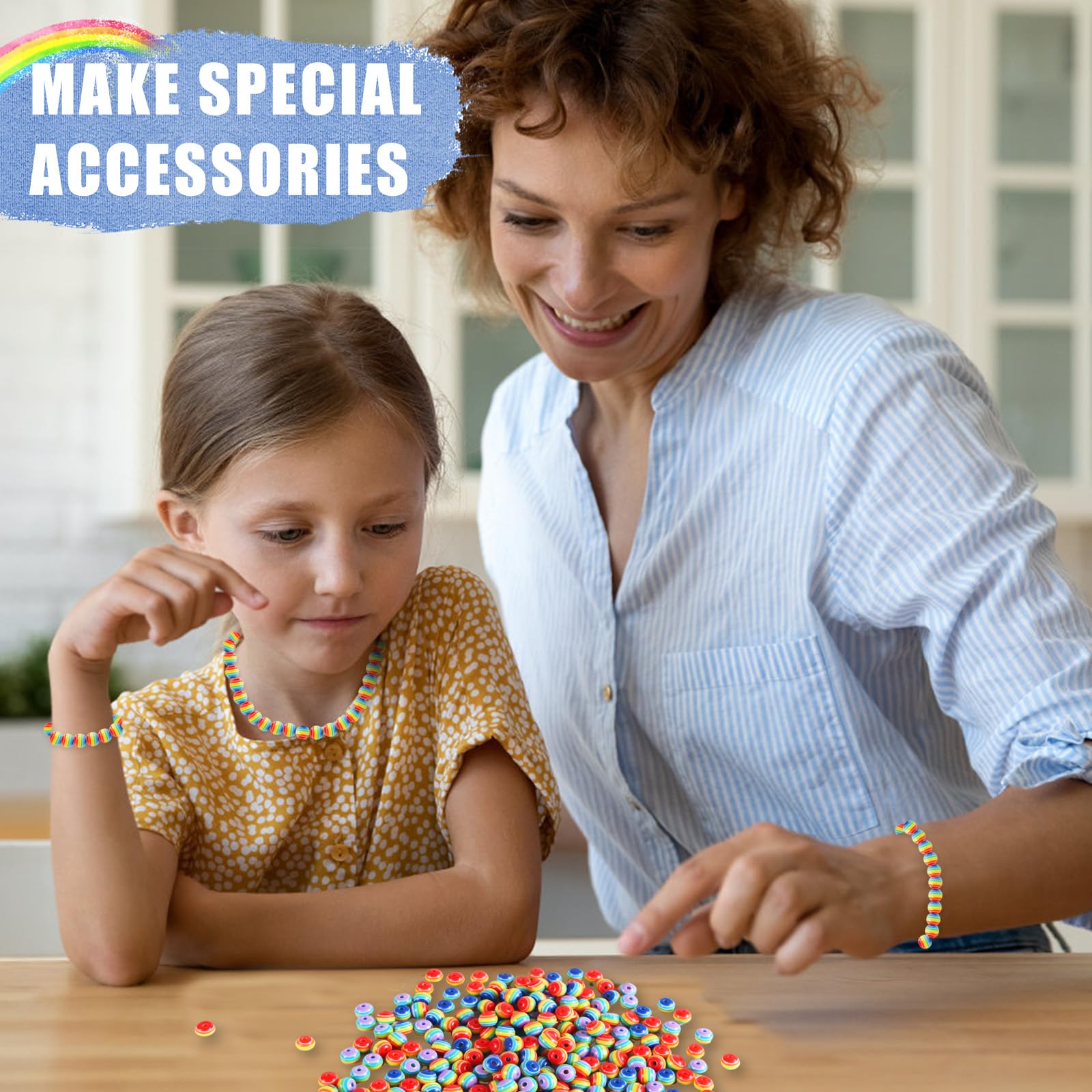 Lot De 500 Perles Rondes En Résine De 8 Mm Pour La Fabrication De