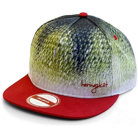 heringsküt Angel Cap I Coole baseballcap voor vissers in vis design | Streetfishing I Snapback vissersmuts I Angel Accessoires Kleding I Verschillende uitvoeringen, One Size Vissersmuts 56 cm - 62 cm