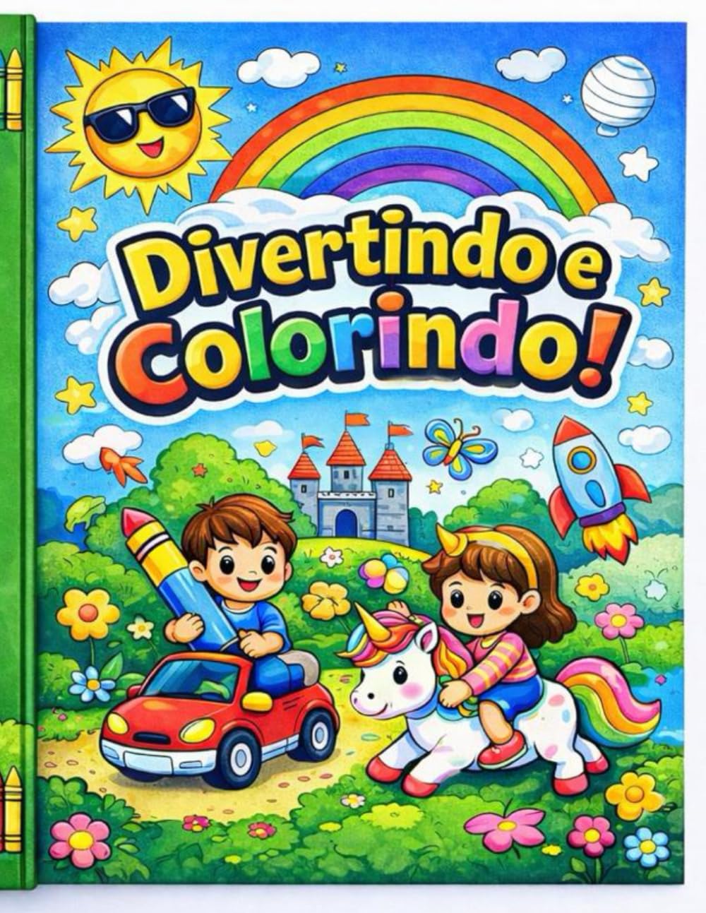 Livro de colorir infantil - Diversão criativa para crianças: Desenhos grandes e fáceis para estimular a criatividade