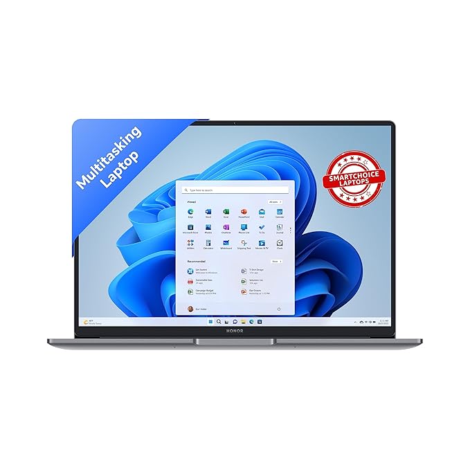 HONOR [SmartChoice] MagicBook X14 (2023), 12th Gen Intel Core i5-12450H (16GB/512GB NVMe SSD, 14-inch (35.56 cm) FHD IPS Anti-Glare T&L Laptop/Win 11/Backlit Keyboard/Fingerprint Login/1.43Kg), Gray at Rs. 46990